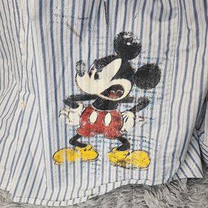 Disney store mickey button down